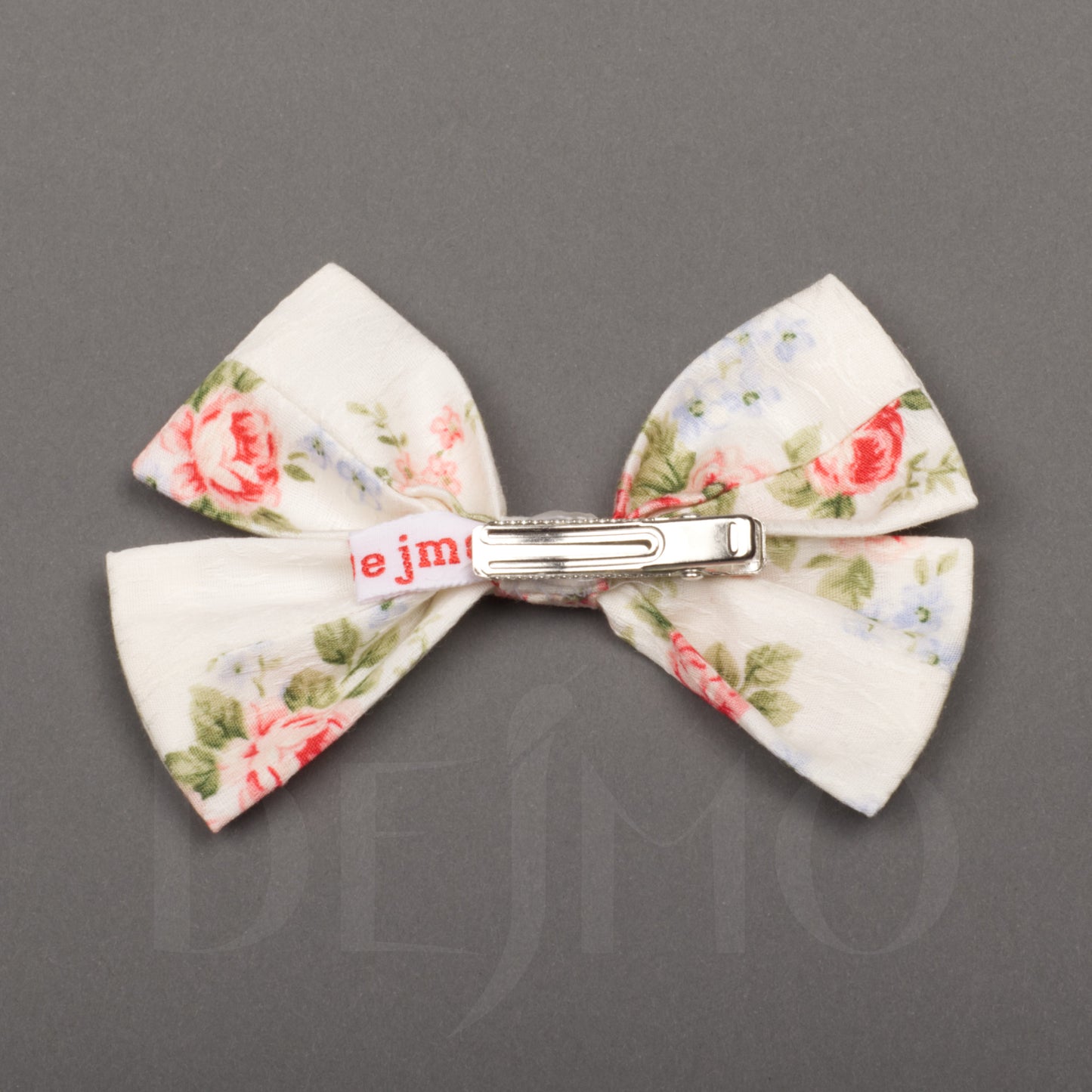 Small Floral Bow with Clip