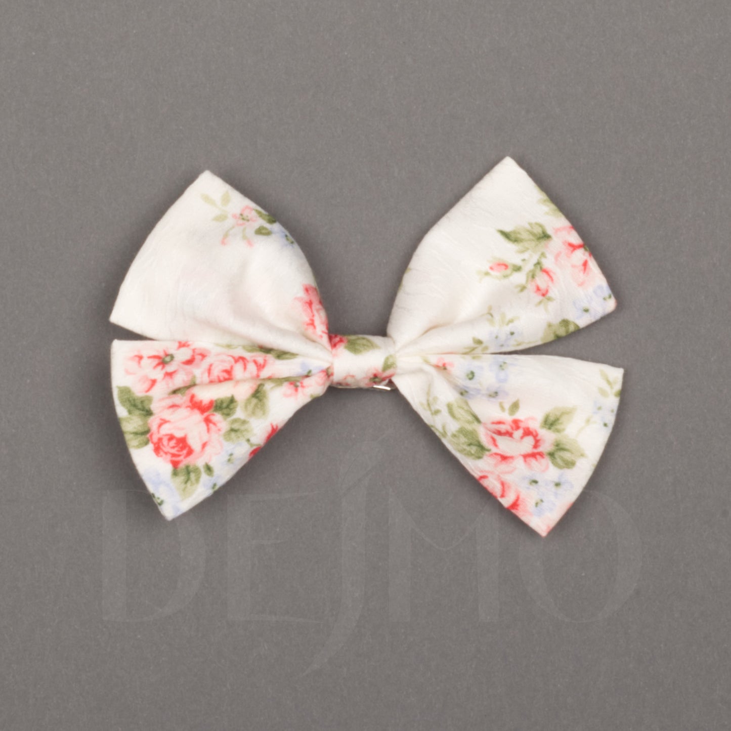 Small Floral Bow with Clip