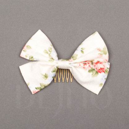 Small Floral Bow with Comb